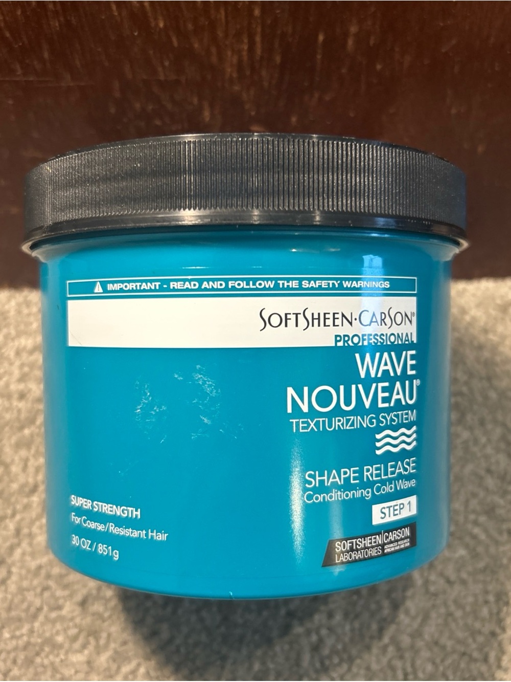Softsheen Carson Wave Nouveau Shape Release Step 1 Cold Wave SUPER Strength 30oz